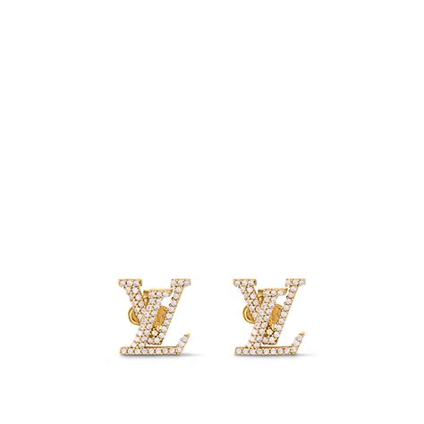 lv monogram earrings|louis vuitton enamel earrings.